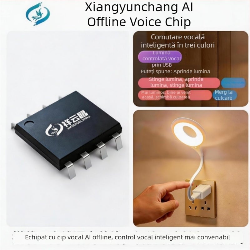 Xiangyunchang IC de recunoaștere vocală pentru lacăt inteligent cu protocol de comunicație serială și control vocal