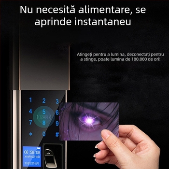 Carte NFC inteligentă iluminată cu cip IC, card de acces pentru jocuri pe telefon, card luminos personalizabil