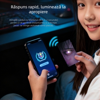 Carte NFC inteligentă iluminată cu cip IC, card de acces pentru jocuri pe telefon, card luminos personalizabil