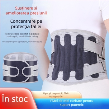 Banda de talie respirabilă cu placă de oțel, suport pentru alergare și fitness