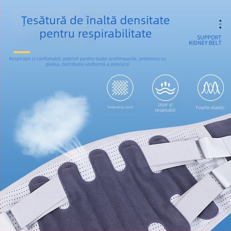 Banda de talie respirabilă cu placă de oțel, suport pentru alergare și fitness