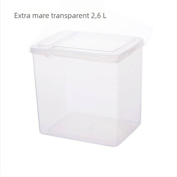 Cutie de depozitare din plastic, cu capac rabatabil, pentru magazine de milk tea, 1 L, pentru lapte praf și condimente