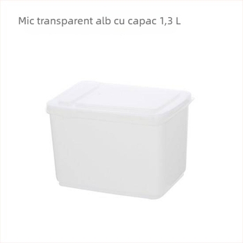 Cutie de depozitare din plastic, cu capac rabatabil, pentru magazine de milk tea, 1 L, pentru lapte praf și condimente