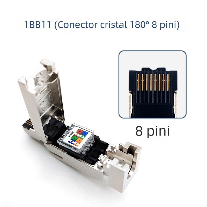Conector RJ45 pentru Ethernet industrial protejat Siemens, 8 pini, 6GK1901-1BB11