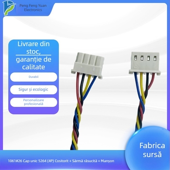 Cablu de conexiune terminal 1061#26, capă unică 5264(4P), teacă răsucită pentru conector terminal, ansamblu cablu