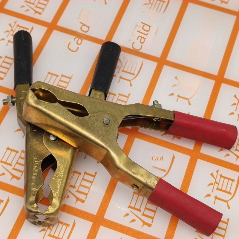 Clema pentru baterie din cupru pur, clemă mare de 125 mm, pentru conectare la încărcător
