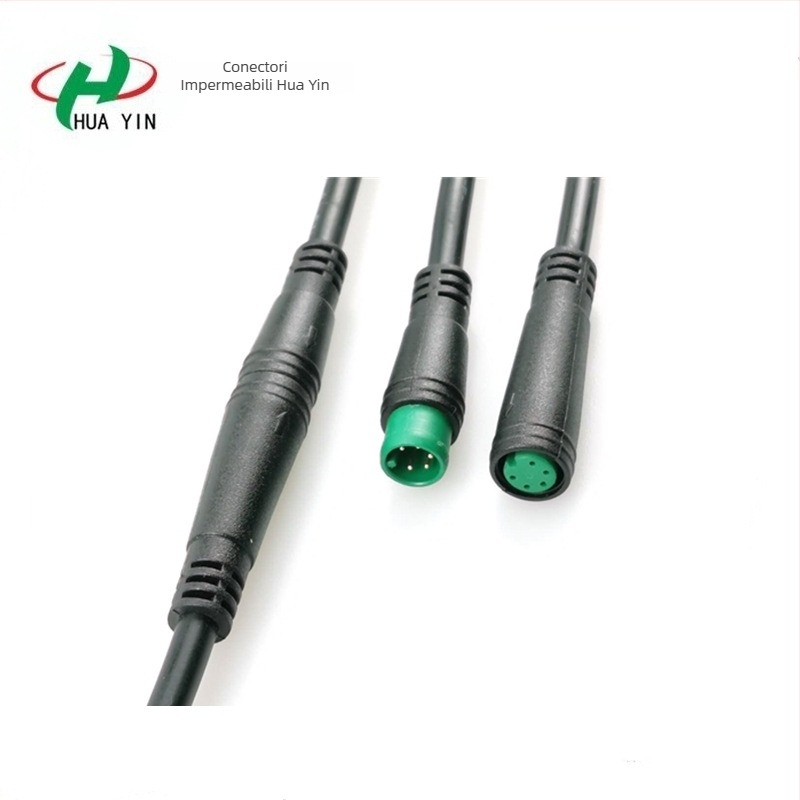 Conector M8 cu 5 pini, cuplă masculin-feminin pentru vehicule electrice, cablu de conectare a instrumentelor