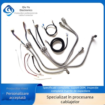Fascicul de cabluri personalizat pentru măsurarea temperaturii, pentru sistem de control al accesului, conectori bărbați-bărbați