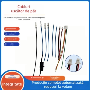 Fascicul de cabluri pentru uscător de păr, fir PTFE rezistent la temperaturi înalte, conectare la placa de control și cabluri terminale