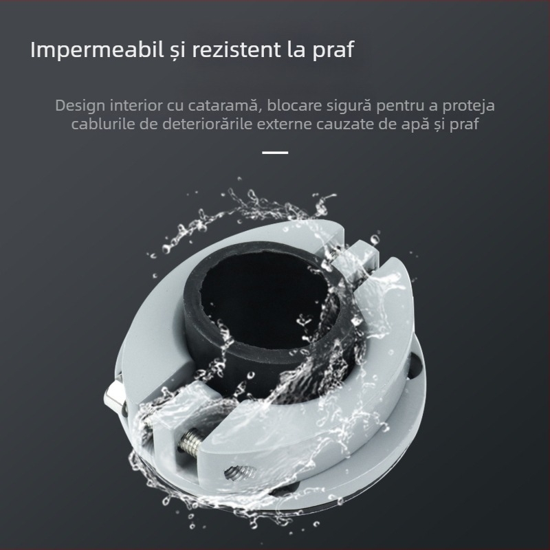 Conector etanș pentru cablu de încărcare EV, inel de flanșă din aliaj de aluminiu și cap de gland fix