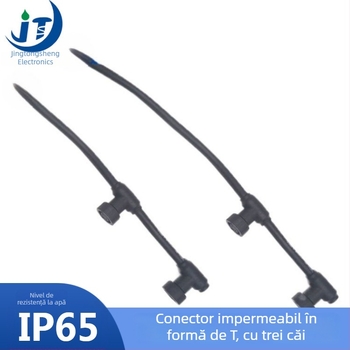 Conector T cu filet M14, nucleu din cupru 2P3P, modul lampă pentru plante, cuplaj masculin și feminin, cu mai multe capete, cablu de conexiune impermeabil