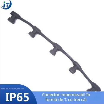 Conector T cu filet M14, nucleu din cupru 2P3P, modul lampă pentru plante, cuplaj masculin și feminin, cu mai multe capete, cablu de conexiune impermeabil
