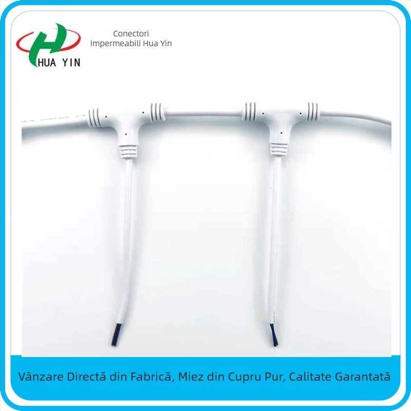 Conector în formă de T pentru LED adaptor cablu pentru iluminat cu plante, cablu de conectare, priză, adaptor terminal universal