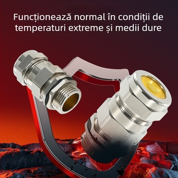Gland de cablu dublu etanș, cupru-nichel placat, antiexplozie, impermeabil, utilizare marină, tip tub cu garnitură de umplere