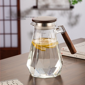 Sticlă din borosilicat de înaltă rezistență, capacitate mare, rezistentă la căldură, pentru apă rece, uz casnic