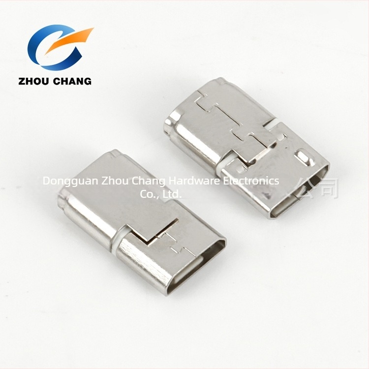 Conector USB Micro-B, 5 pini, 180°, montaj pe placă SMT