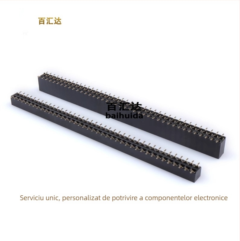 Conector femel SMT cu dublă rând, vertical, 2-40P, pas 2,54 mm