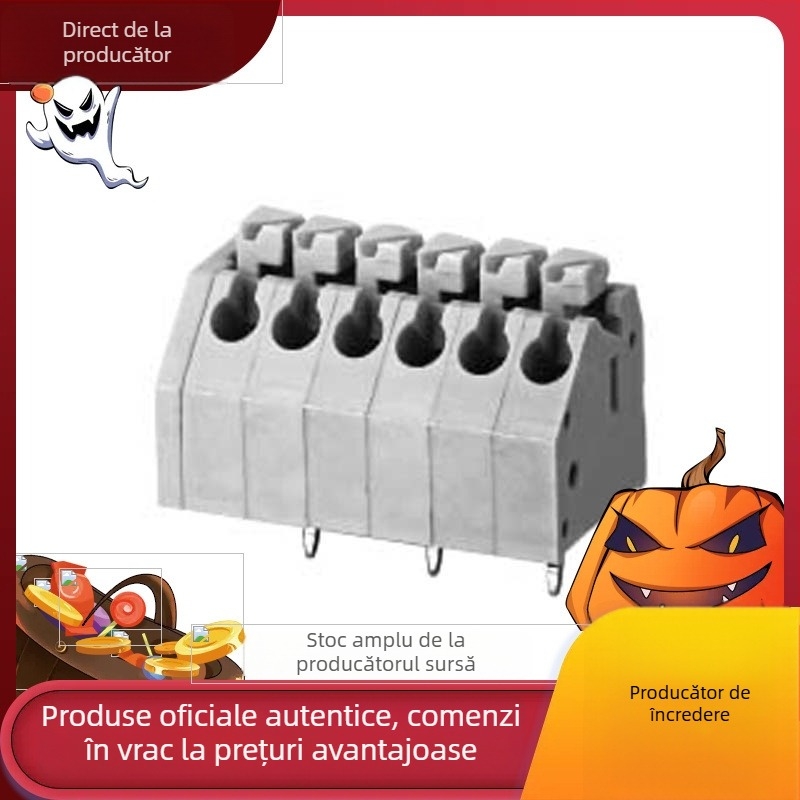 Bloc terminal PCB de tip apăsare cu arc DG/DA250, 3,5 mm, conector LED