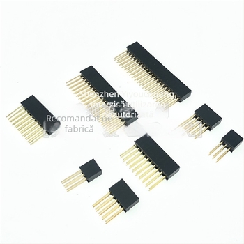 Conector 2,54 mm cu pini de 11 mm, header feminin cu un singur rând sau două, 1/2/3/4/5/6/8/10/15/18 pini