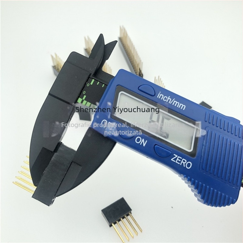 Conector 2,54 mm cu pini de 11 mm, header feminin cu un singur rând sau două, 1/2/3/4/5/6/8/10/15/18 pini