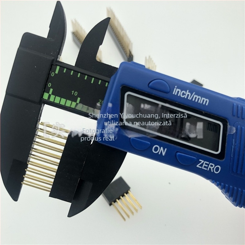 Conector 2,54 mm cu pini de 11 mm, header feminin cu un singur rând sau două, 1/2/3/4/5/6/8/10/15/18 pini