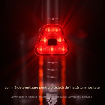 Lumină spate reîncărcabilă pentru biciclete de munte și de oraș; lumină pentru noapte pentru biciclete electrice — accesorii pentru ciclism