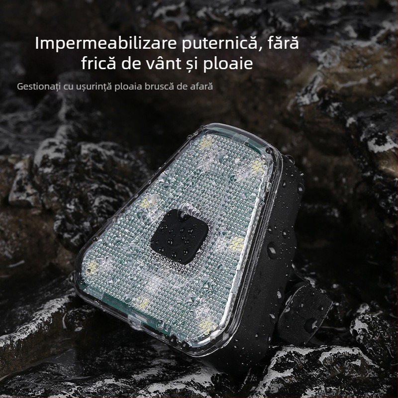 Lumină spate reîncărcabilă pentru biciclete de munte și de oraș; lumină pentru noapte pentru biciclete electrice — accesorii pentru ciclism