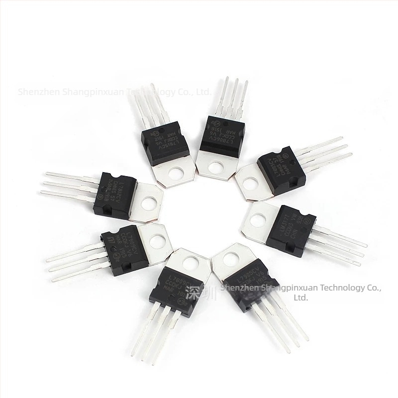 LM317T TO-220 serie regulator de tensiune cu trei terminale, putere înaltă, 50 bucăți, 10 variante