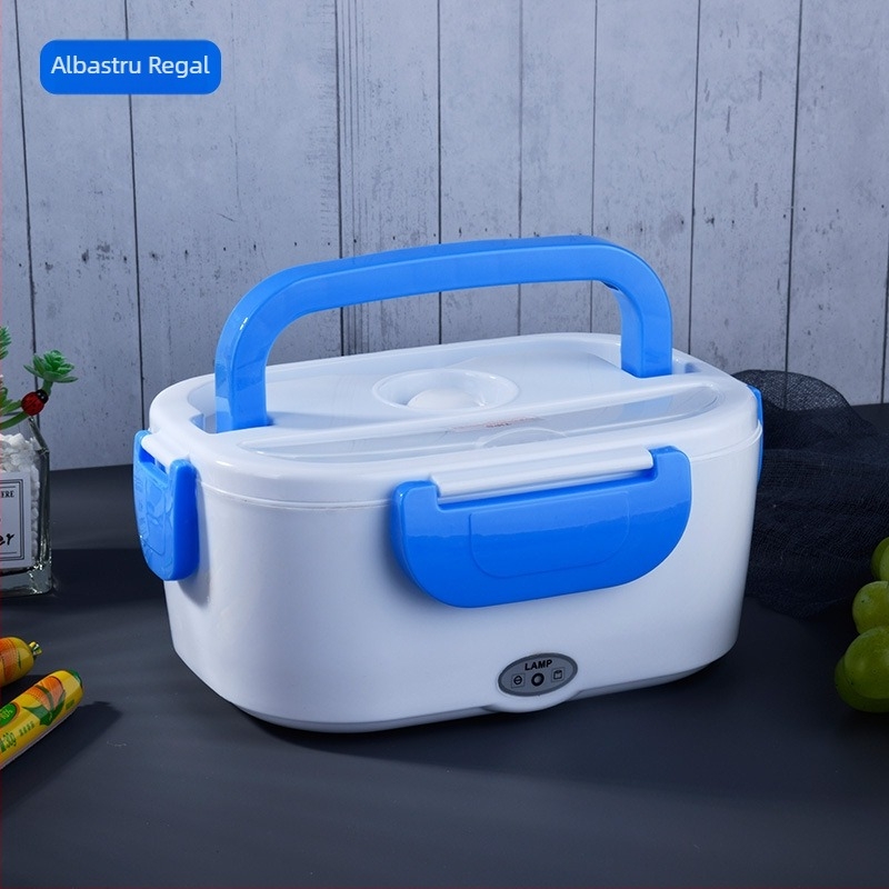 Cutie de prânz electric încălzită, cutie de prânz portabilă cu autoîncălzire și montaj în mașină, ABS plastic, 40 W, 220 V, capacitate 1.1–1.2 L