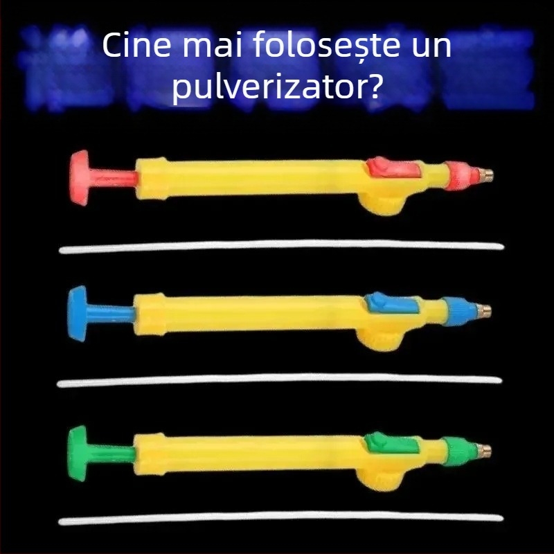 Stropitor manual cu acționare prin apăsare-tras pentru udarea plantelor, cu duză de pulverizare