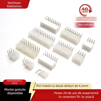 4,2 mm header cu două rânduri, unghiular, 1P-12P, header feminin 5569, material LCP rezistent la temperaturi înalte, conector cablu-la-plată înlocuitor 87424