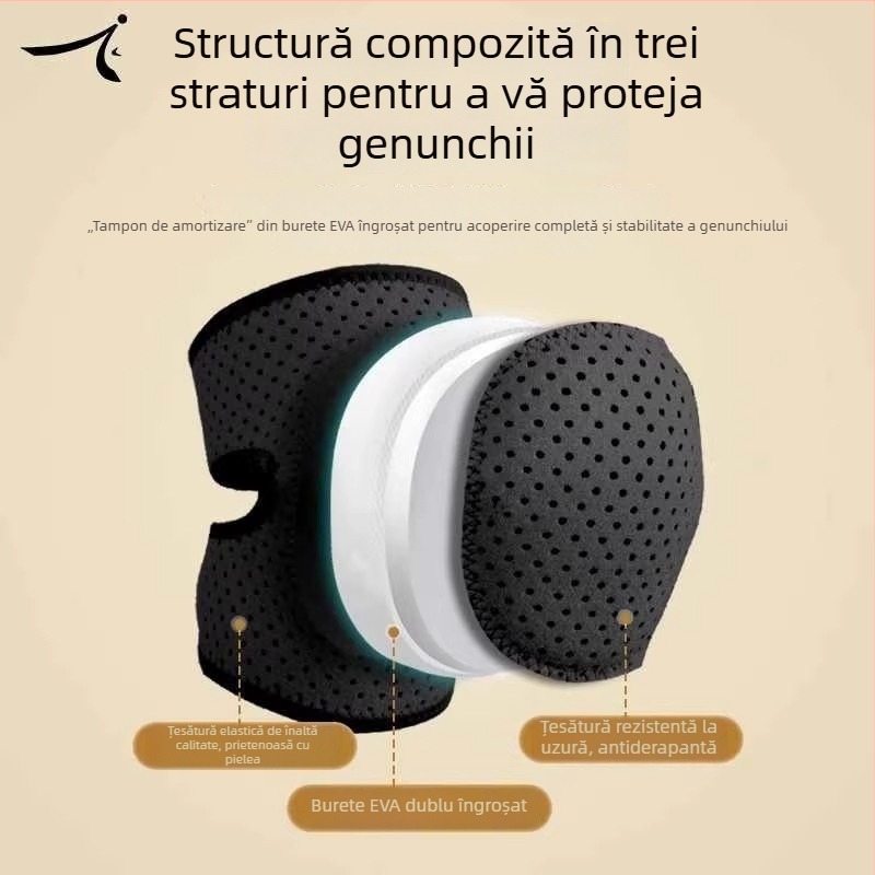 Genunchiere pentru volei, protecție împotriva căderilor și controlul mingii, protecție groasă pentru bărbați și femei, ideale pentru competiții de vară.
