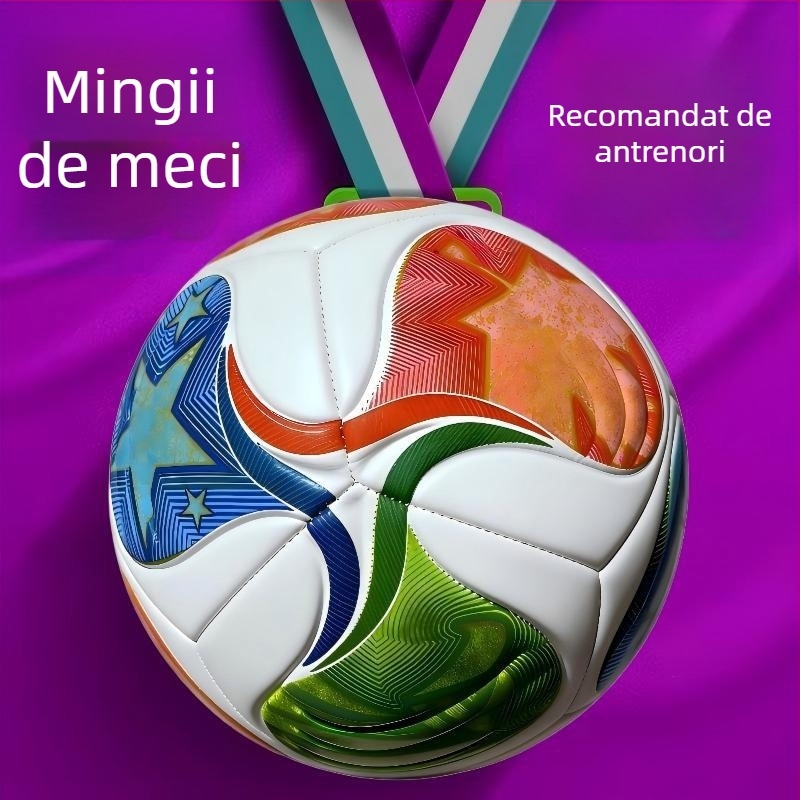 Fotbal pentru copii și elevi din învățământul primar, Cupa Mondială de Fotbal 2026, mărimea 4 pentru antrenament, mărimea 5 pentru competiție, minge standard de meci