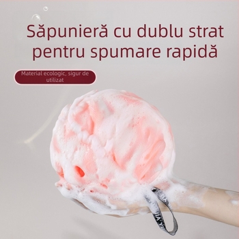 Minge de baie cu curea de agățare – moale, drăguță, pentru masajul spatelui
