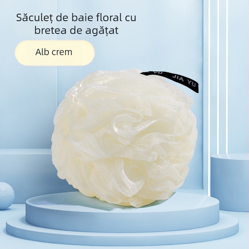 Minge de baie cu curea de agățare – moale, drăguță, pentru masajul spatelui