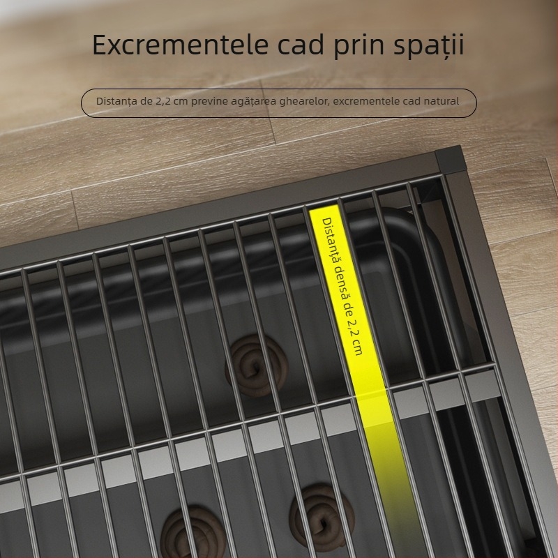 Toaletă metalică pentru câini și tavă de dejecții, pentru câini de la mici la XXL