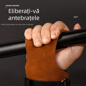 Protecție de palmă din piele artificială, rezistentă la uzură și antiderapantă, protecție a încheieturii pentru fitness și ridicare de greutăți, curea de prindere.