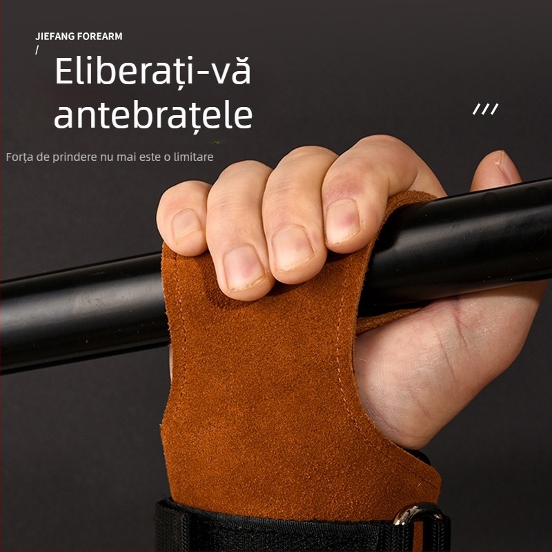 Protecție de palmă din piele artificială, rezistentă la uzură și antiderapantă, protecție a încheieturii pentru fitness și ridicare de greutăți, curea de prindere.