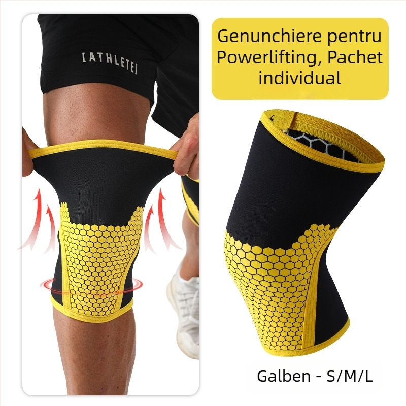 Genunchiere din neopren de 7 mm pentru haltere și fandări – manșete pentru genunchi pentru antrenament de forță