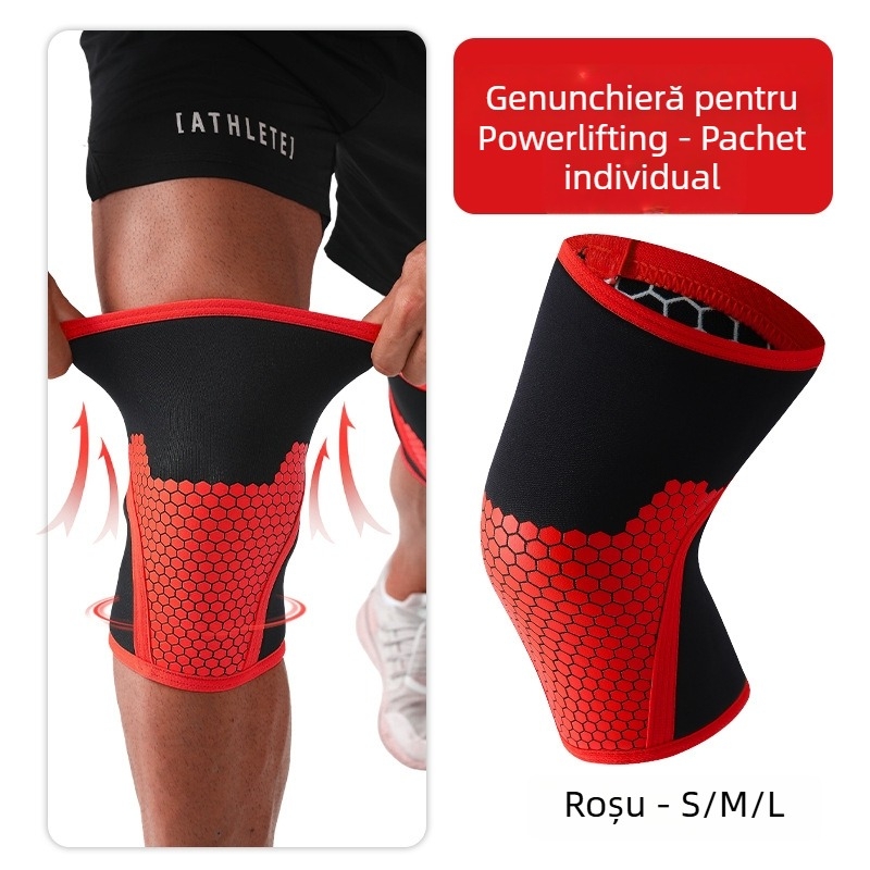 Genunchiere din neopren de 7 mm pentru haltere și fandări – manșete pentru genunchi pentru antrenament de forță
