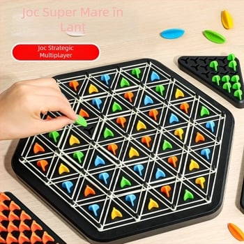 Șah în lanț cu geometrie triunghiulară — joc de masă interactiv pentru familie, multiplayer, educațional