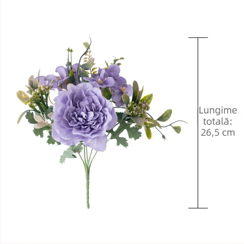 Flori artificiale de camelia pentru decor interior, buchet de nuntă și aranjament de perete