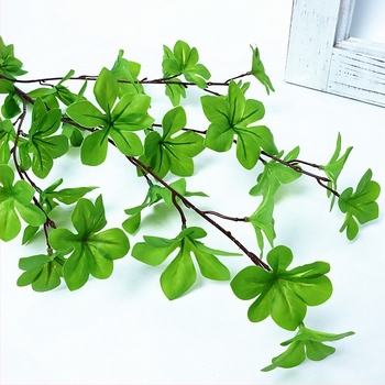 Plantă artificială, arbore japonez clopot, bonsai de interior cu frunze în formă de clopot și un singur trunchi