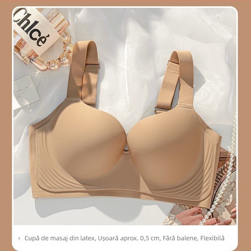 Sutien fără cusături pentru femei cu sâni mari, design subțire, fără arcuri, anti-sag, reglabil, mărime plus, spate frumos