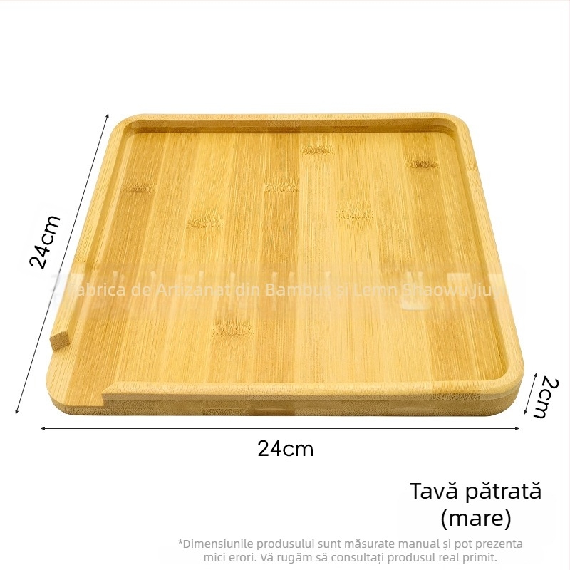 Set de tavă pentru ceai din bambus cu unealtă pentru Pu'er, ac de ceai și separator de ceai