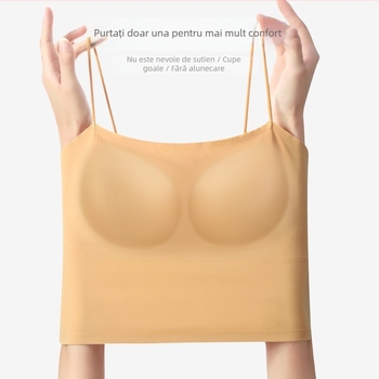 Bustier sport fără cusături, bretele pe spate, fără sârmă, pentru sân mici, ușor, model de vară
