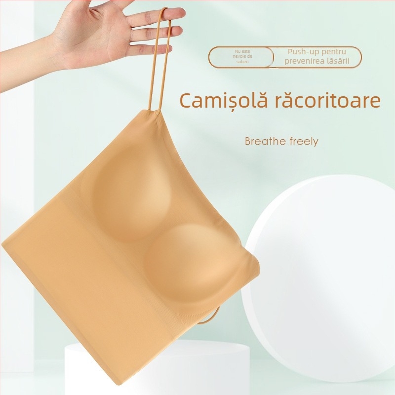 Bustier sport fără cusături, bretele pe spate, fără sârmă, pentru sân mici, ușor, model de vară