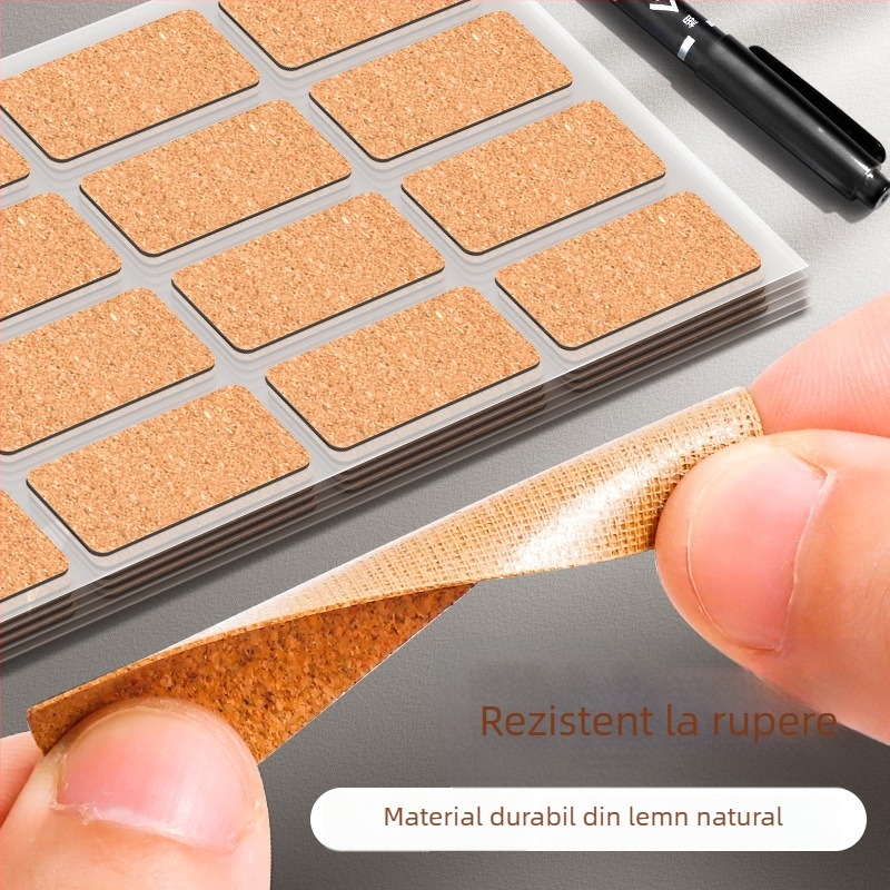 Etichete din plută cu note autoadezive, mic format, pentru bucătărie, rezistente la apă și la ulei, pentru etichetarea prețurilor și planificare.