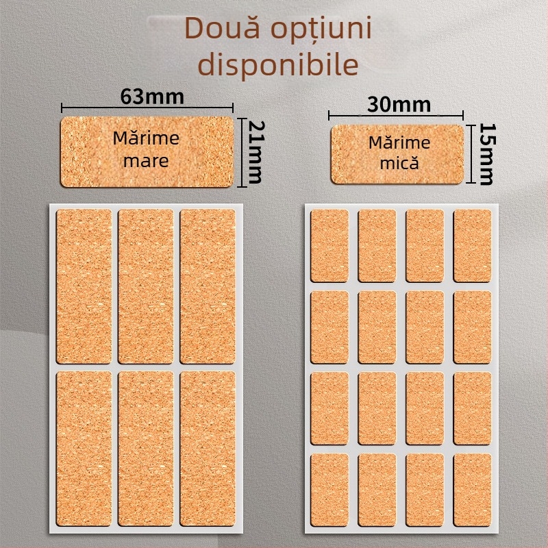 Etichete din plută cu note autoadezive, mic format, pentru bucătărie, rezistente la apă și la ulei, pentru etichetarea prețurilor și planificare.