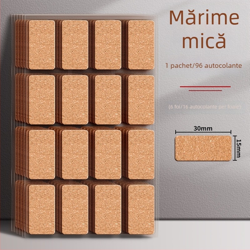 Etichete din plută cu note autoadezive, mic format, pentru bucătărie, rezistente la apă și la ulei, pentru etichetarea prețurilor și planificare.